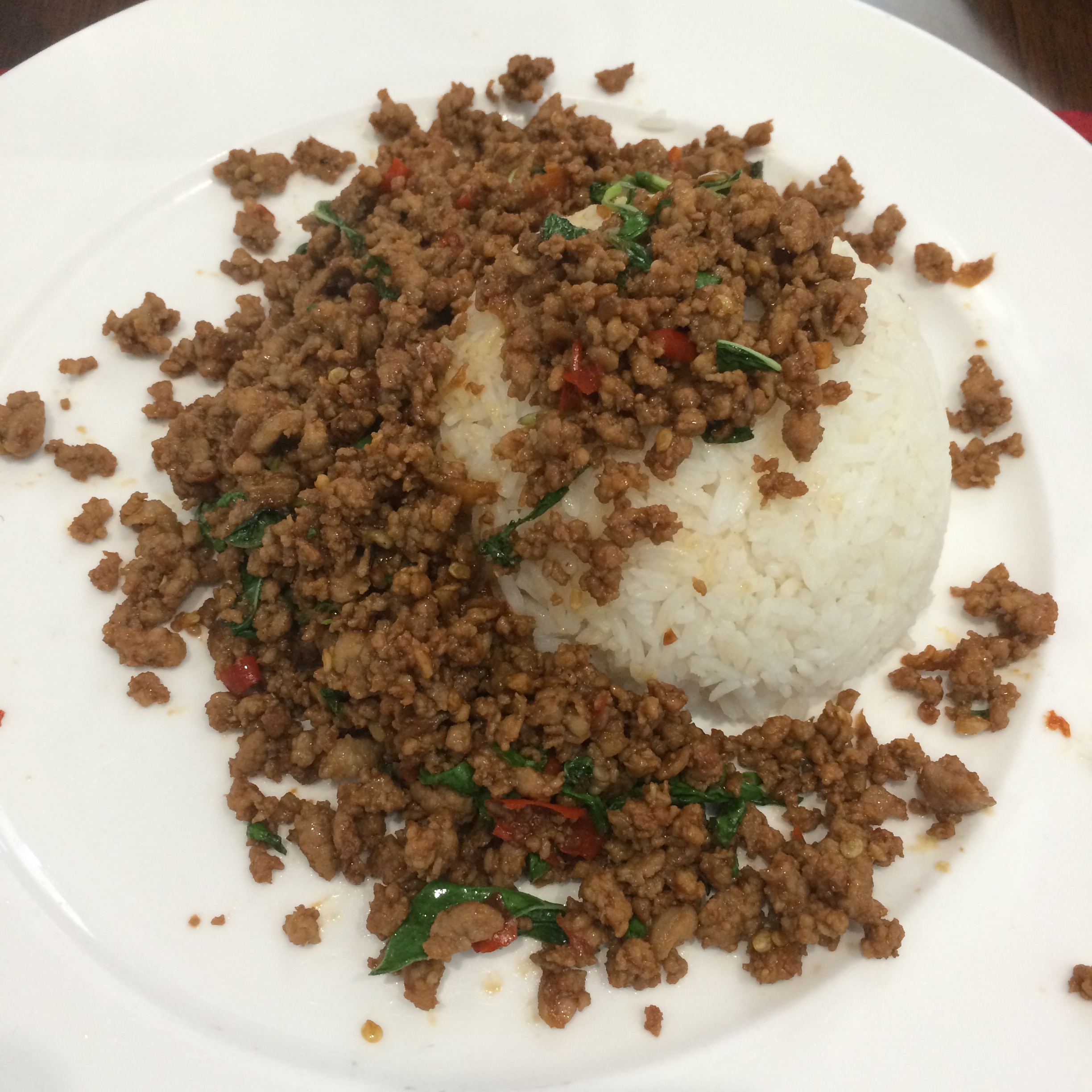 ข้าวกระเพรา อังกฤษ