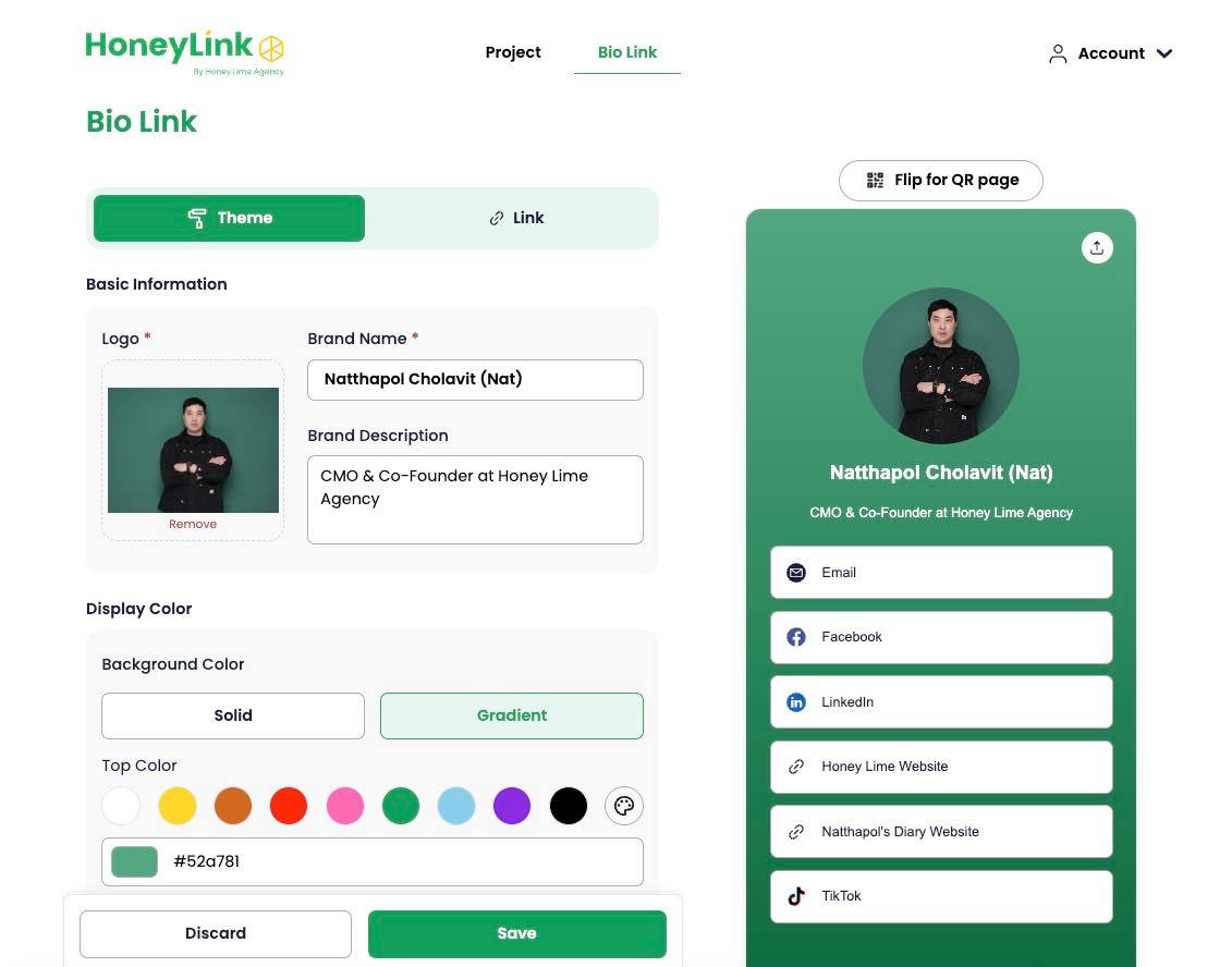 เปิดตัว BioLink จาก HoneyLink | รวมทุกลิงก์ในหน้าเดียว ใช้งานฟรี